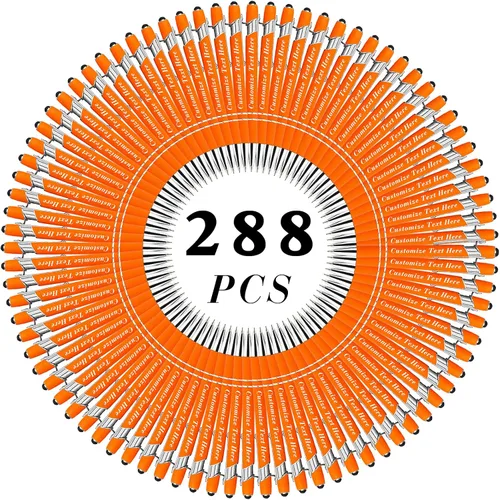 Miniatura 78 de Bolígrafos personalizados a granel con punta de lápiz capacitivo, 12 bolígrafos personalizados con logotipo de mensaje con nombre, bolígrafos
