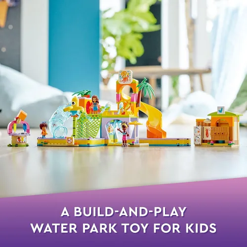 Miniatura 2 de LEGO Friends Water Park Set 41720 - Juego de piscina y toboganes, juguete Heartlake City, juego de simulación, idea de regalo de cumpleaños