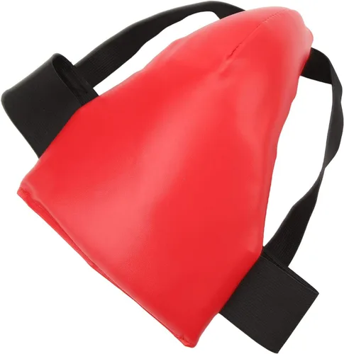 Miniatura 4 de Protector de ingle de boxeo, protector de entrepierna de boxeo rojo ajustable para artes marciales para niños y jóvenes (M)