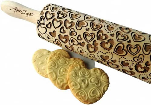 Miniatura 5 de Rodillo de relieve AFRICA con patrón tribal para galletas y cerámica de Algis Crafts