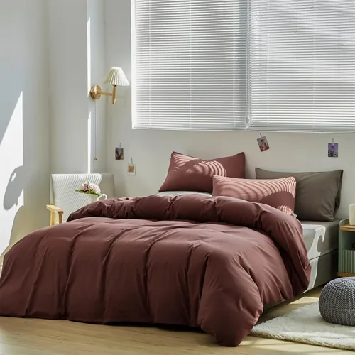 Miniatura 339 de CLOTHKNOW - Juego de edredón verde militar tamaño completo de 3 piezas, juego de ropa de cama verde oscuro, edredón suave con 2 fundas de almohada
