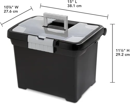 Miniatura 5 de Sterilite Organizador portátil con cerradura y asa y tapa transparente (paquete de 12)
