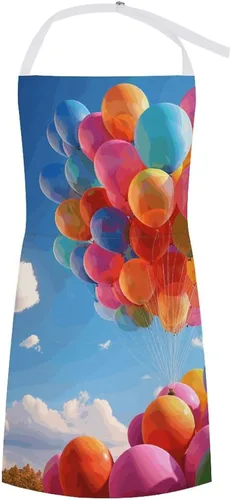 MUSM Delantal para adultos – 27.6 x 31.5 pulgadas, delantales de poliéster resistentes con dos bolsillos grandes, delantal de cocina impermeable