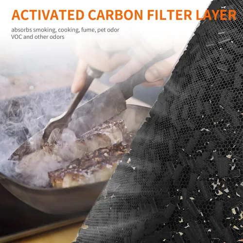 Miniatura 6 de AIRROMI Reemplazo del purificador de aire HEPA A2001: filtro original 3 en 1, elimina el 99.97% de las partículas de 0.3 micrones, filtro de carbón