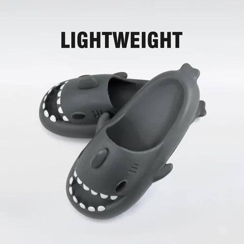 Miniatura 4 de SAGUARO Sandalias de tiburón para adultos, niños y niñas, pantuflas de almohada lindas, ligeras, antideslizantes, sandalias de playa casuales