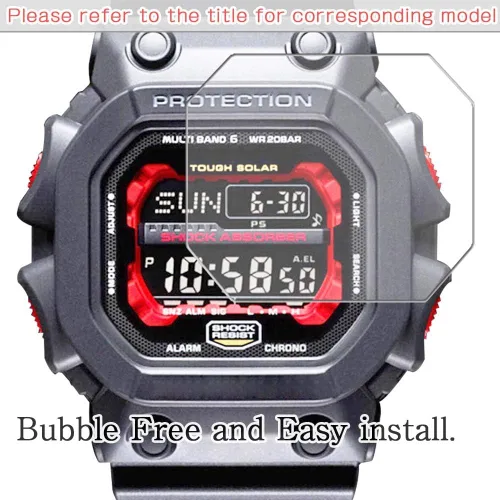 Miniatura 4 de Paquete de 3 protectores de pantalla, compatibles con CASIO W735H-1AV W-735H Series TPU Guard para reloj inteligente inteligente