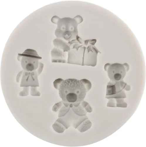 Miniatura 6 de Sijiangmold Molde de fondant de perlas 3D, molde de silicona para fondant, bolas de perlas semiesferas, moldes de chocolate para decoración