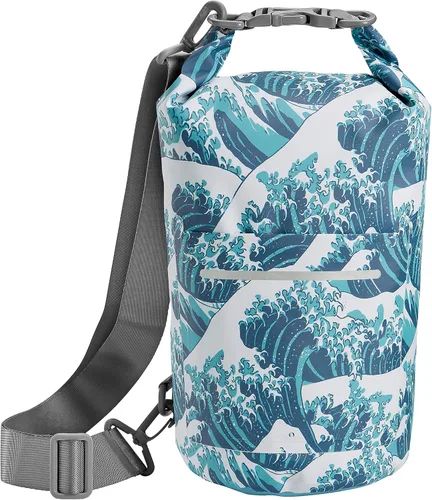 Miniatura 80 de Skog Å Kust DrySak - Bolsa impermeable con tapa enrollable para viajes y al aire libre - tamaños de 5, 10 y 20 litros Digicamo