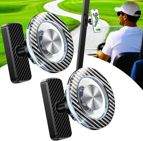 Miniatura 10 de Soporte magnético para carrito de golf, accesorios de golf, regalos para hombres, papá, marido, único, rotación de 360°, soporte de teléfono