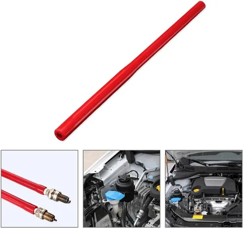 Miniatura 8 de VICASKY Herramienta de bujía, enchufe de bujía de goma roja para automóviles y motocicletas, removedor de instalación portátil para motocicletas