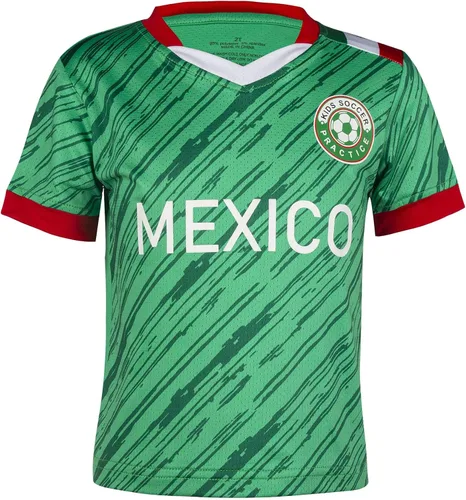 Miniatura 64 de Cnins Camisetas de entrenamiento de fútbol para niños de 2 a 14 años, trajes de práctica para niños y niñas con colores del equipo nacional