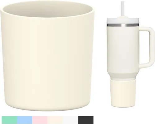 Miniatura 12 de WUQID Bota de silicona superior compatible con Stanley Quencher H2.0 e IceFlow Flip y ProTour de 40oz 30oz 20oz 14oz, se ajusta al mismo diámetro
