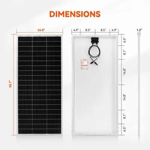Miniatura 2 de RICH SOLAR Panel solar monocristalino de celda de 200 vatios 24 voltios 9BB módulo solar de alta eficiencia para caravana, remolque, cámper, marina