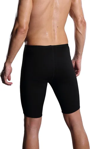 Miniatura 7 de Ausom Pantalones cortos térmicos para hombre, de cintura alta, sudatorios, quemar grasa, para moldear el cuerpo y perder