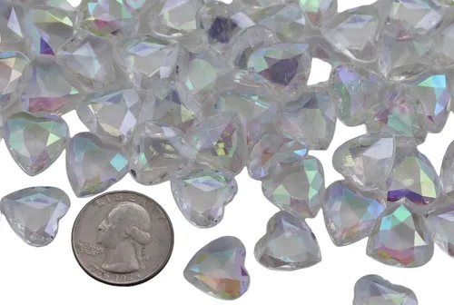 Miniatura 14 de Allstarco 200 unidades de 0.472 pulgadas (0.472 in) lila AB quilates acrílico diamante confeti AB revestimiento para mesa dispersión decoración