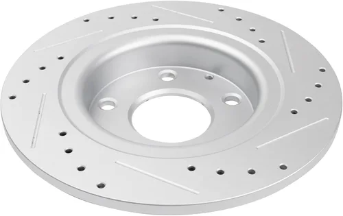 Miniatura 6 de TRQ Juego de rotores de freno de rendimiento trasero con revestimiento G premium compatible con Mazda 6 2014-2021
