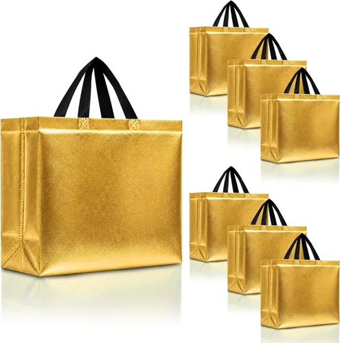 Miniatura 62 de Nush Nush Bolsas de regalo de color azul aguamarina de gran tamaño – Juego de 30 bolsas de regalo azul claro brillante con asas a granel – Bolsa