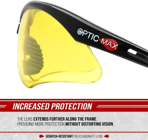 Miniatura 4 de Glove Station Optic Max Safety Glasses for Men & Women, Scratch-Resistant Eye Protection for, Hunting & Construction