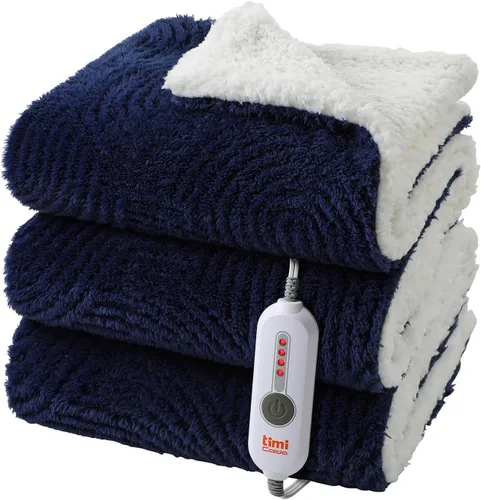 Miniatura 13 de Manta Térmica Eléctrica de Sofá - 50" x 60" Manta Térmica de Jacquard Suave y Acogedora con 4 Niveles de Calor y 4 Horas de Apagado Automático