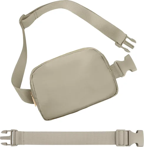 Miniatura 16 de Bolsa de Cintura Frenou Riñonera de Moda para Mujeres y Hombres, Riñonera con Correa Ajustable para Regalo, Riñonera para Viaje, Correr, Senderismo