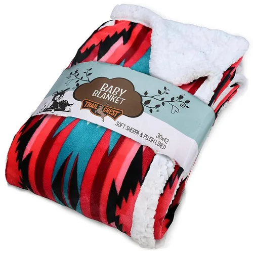 Miniatura 10 de Manta de forro polar sherpa ultrasuave Manta acogedora de felpa para niños Reversible con estampados aztecas Lavable Tamaño amplio