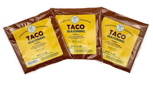 MySALT - Mezcla de condimentos para tacos, sin sal añadida (paquete de 3)