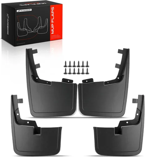 Miniatura 10 de A-Premium Aletas de barro compatibles con Ford F-150 2015-2020, no requiere perforación, protectores de lodo con accesorios de hardware, juego de 4