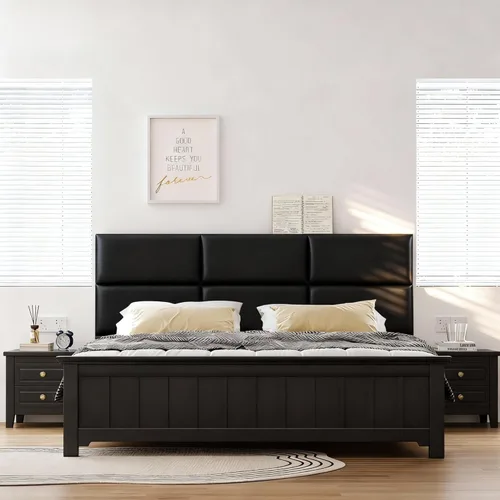Fromann Cabecera tapizada para montar en la pared para camas de tamaño Queen/TXL/King, cabecero autoadhesivo de 23.6 x 11.8 pulgadas, paneles de
