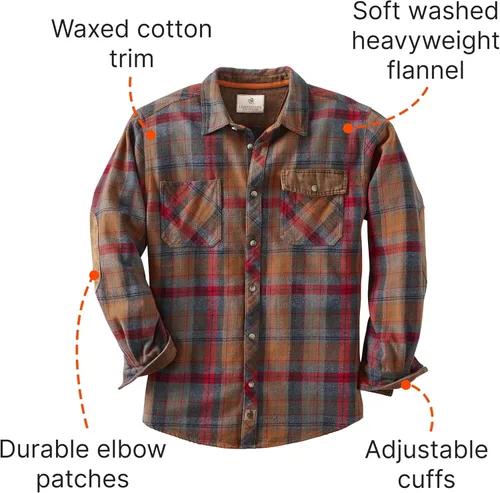 Miniatura 4 de Legendary Whitetails - Camisa para hombre, tejida y pesada, de estilo portuario