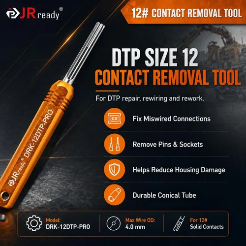 Miniatura 6 de JRready 6 pares de conectores Deutsch de 1 pin, ST6287-0106 IP67, impermeable, DTHD, conector de un solo pin para aplicaciones de alta resistencia