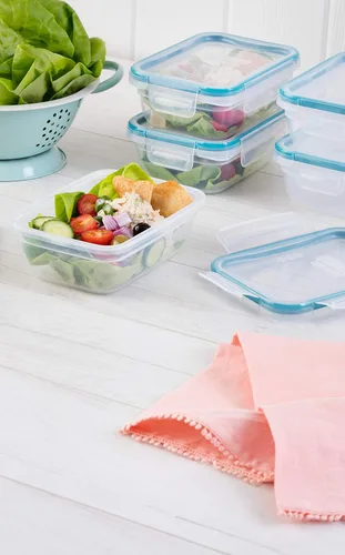 Miniatura 4 de Snapware Total Solution - Juego de 5 recipientes de plástico (3 tazas) para almacenamiento de alimentos, tapas de bloqueo herméticas y a prueba