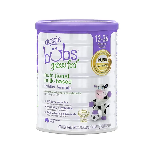 Miniatura 9 de Bubs Fórmula Infantil de 365 Días de Ganado Alimentado con Pasto con Hierro, Polvo a Base de Leche de Vaca para Bebés de 0-12 Meses, Hecha con Leche