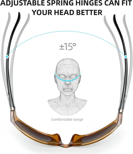 Miniatura 23 de BNUS - Gafas de sol polarizadas con lente de cristal Corning, alta definición, a la moda y resistentes a los arañazos