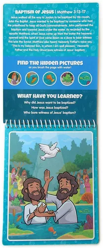 Miniatura 3 de Water Reveal Libro de Escrituras para colorear para niños a partir de 3 años en adelante, Historias bíblicas del Nuevo Testamento: Preescolar
