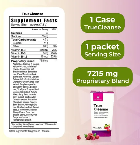Miniatura 4 de Youngevity Desintoxicación de 30 días - Hígado, intestino, digestión definitiva - Más de 30 frutas, hierbas y cofactores patentados - Limpieza