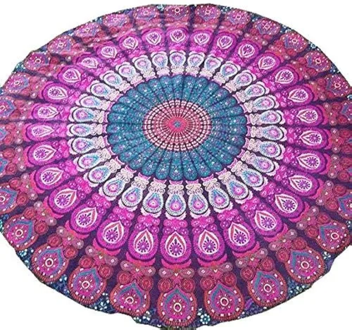 Tapiz decorativo Montreal Tappassier para pared, estilo indio, bohemio, de teñido anudado, diseño de mandala