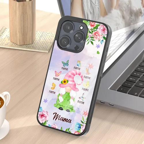 Miniatura 6 de Fundas para teléfono con nombre, diseño de flores rosadas y mariposas, para el Día de la Madre para iPhone 6 7 8 11 12 13 14 15 16 17 Pro Max Plus
