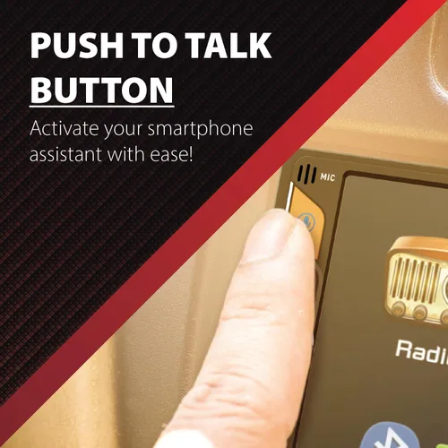 Miniatura 5 de Dual Electronics DMR74 Estéreo de coche doble DIN de 7 pulgadas Pantalla táctil LED digital Bluetooth Asistente Push to Talk Entrada