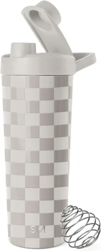 Miniatura 20 de Simple Modern - Botella mezcladora de acero inoxidable con bola, botella metálica aislada, para mezclas de proteínas, batidos y preentrenamiento