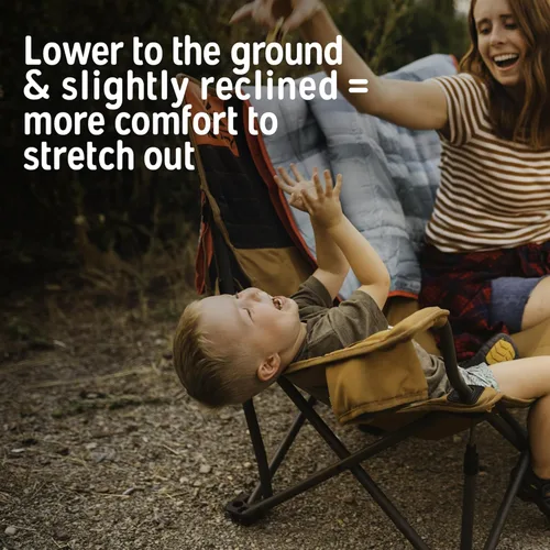 Miniatura 6 de Silla Kelty Low Loveseat sobredimensionada de 2 plazas plegable resistente para campamento, asiento doble para partidos de fútbol, reuniones previas