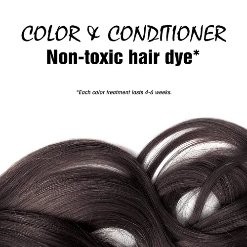 Miniatura 3 de Light Mountain Tinte y acondicionador para el cabello de henna, tinte negro para hombres y mujeres, polvo orgánico de hoja de henna y botánicos, sin