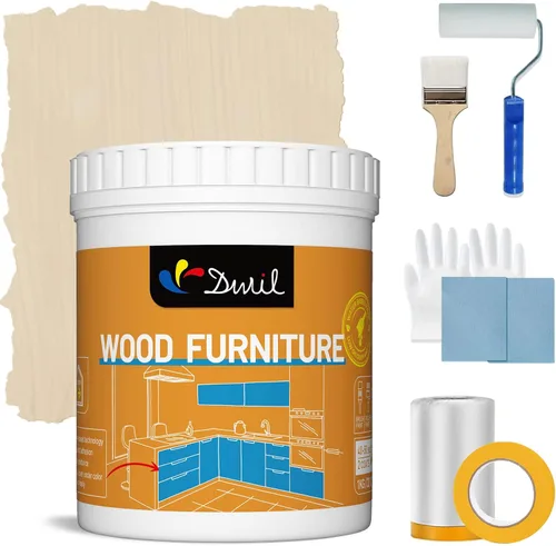 DWIL Pintura Acrílica para Madera de Muebles - Pintura Semi-Glosa Adecuada para Renovación de Superficies de Madera, Pintura Todo en Uno a Base de