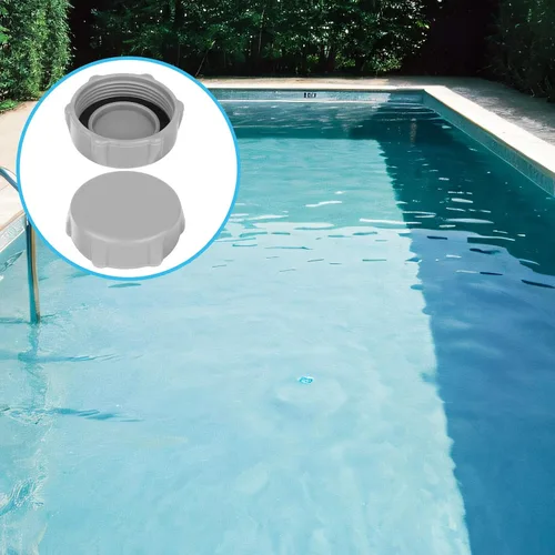 Miniatura 6 de BOXOB Tapa de válvula de drenaje de piscina, repuesto de plástico a prueba de fugas con conector sobre el suelo, accesorio para piscinas compatible