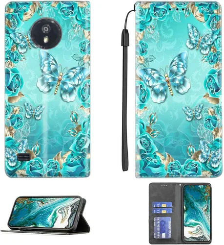 Miniatura 218 de Funda para Moto One Zoom compatible con Motorola One Zoom Phone Case Flip Stand Cover Magnetic Close YHD