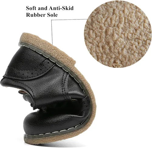 Miniatura 11 de DADAWEN - Zapatos de vestir para niña con cordones para uniforme de Oxford, cómodos, mocasines (niños pequeños)