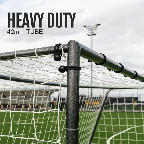 Miniatura 3 de QUICKPLAY GS Porterías de Fútbol - Portería de Fútbol de Acero Galvanizado Súper Duradera [5 Tamaños] Tamaños Reglamentarios, Red Profunda, Movible