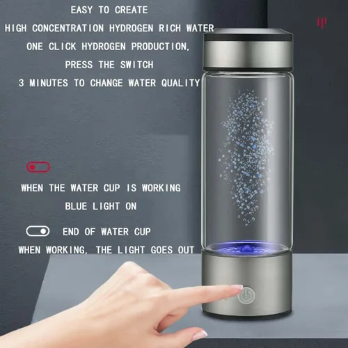 Miniatura 2 de Generador de agua de hidrógeno -2L de gran capacidad con temperatura constante y limpieza inteligente Máquina de agua rica en hidrógeno (1500PPB)