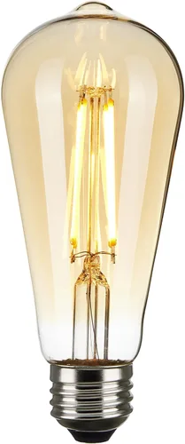 Miniatura 2 de Satco S9579/04 ST19 - Bombilla LED de filamento estilo vintage, 6.5 W, 2000 K, paquete de 4