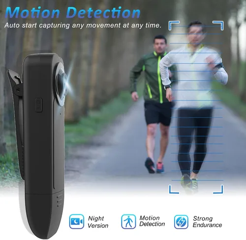 Miniatura 4 de Mini Body Camera with Audio & Video Recording - Small POV Cam 1080P with 32G Card - Wearable Personal Portable Cameras Recorder DV - Night Version