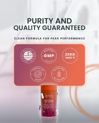 Miniatura 7 de Zenos Health UriZen Suplemento de apoyo renal, salud del tracto urinario para mujeres, disolvente de cálculos renales y rompepiedras, suplementos